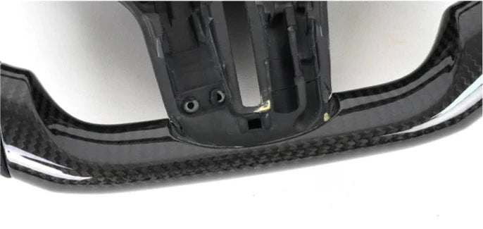 Volante de fibra de carbono real con opciones de luz de cambio LED y calefacción