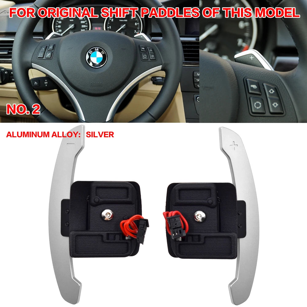 Paletas de cambio de volante magnéticas Autobahn Essentials para BMW E9x E7x – Aleación de aluminio