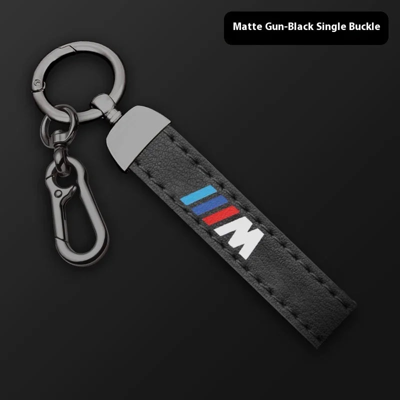 Premium Leather "M" Keychain
