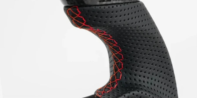 Volante de fibra de carbono real con opciones de luz de cambio LED y calefacción