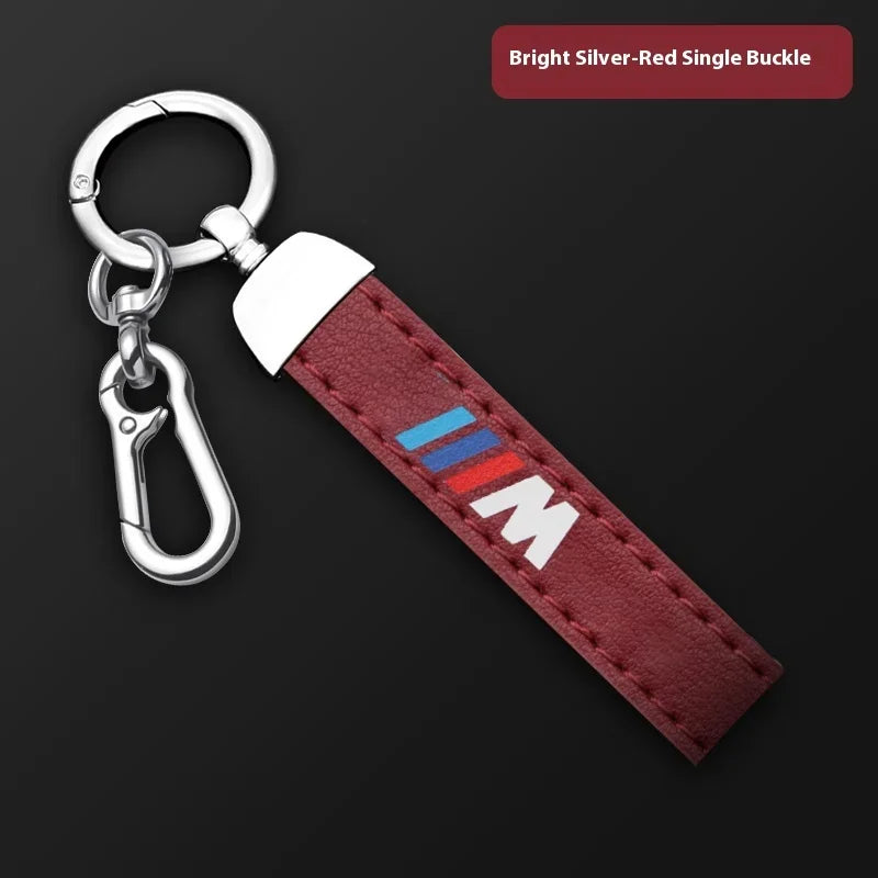 Premium Leather "M" Keychain
