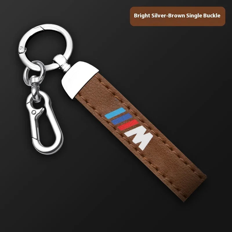 Premium Leather "M" Keychain