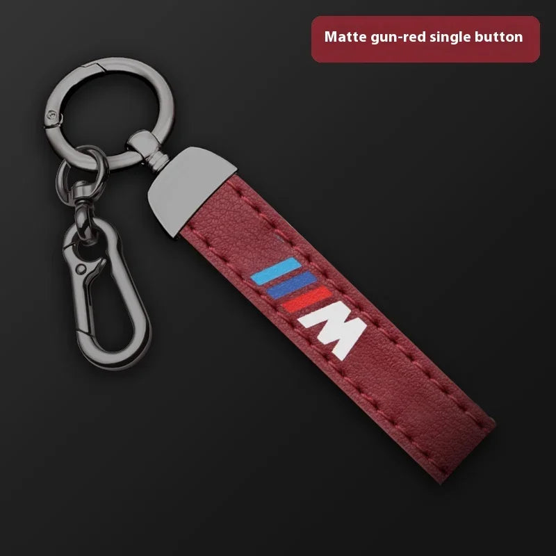 Premium Leather "M" Keychain