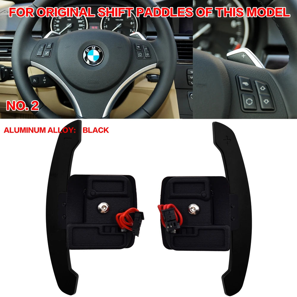 Paletas de cambio de volante magnéticas Autobahn Essentials para BMW E9x E7x – Aleación de aluminio