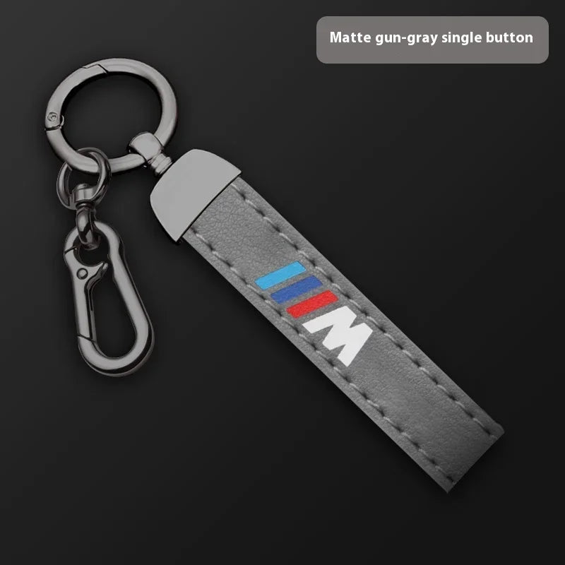 Premium Leather "M" Keychain