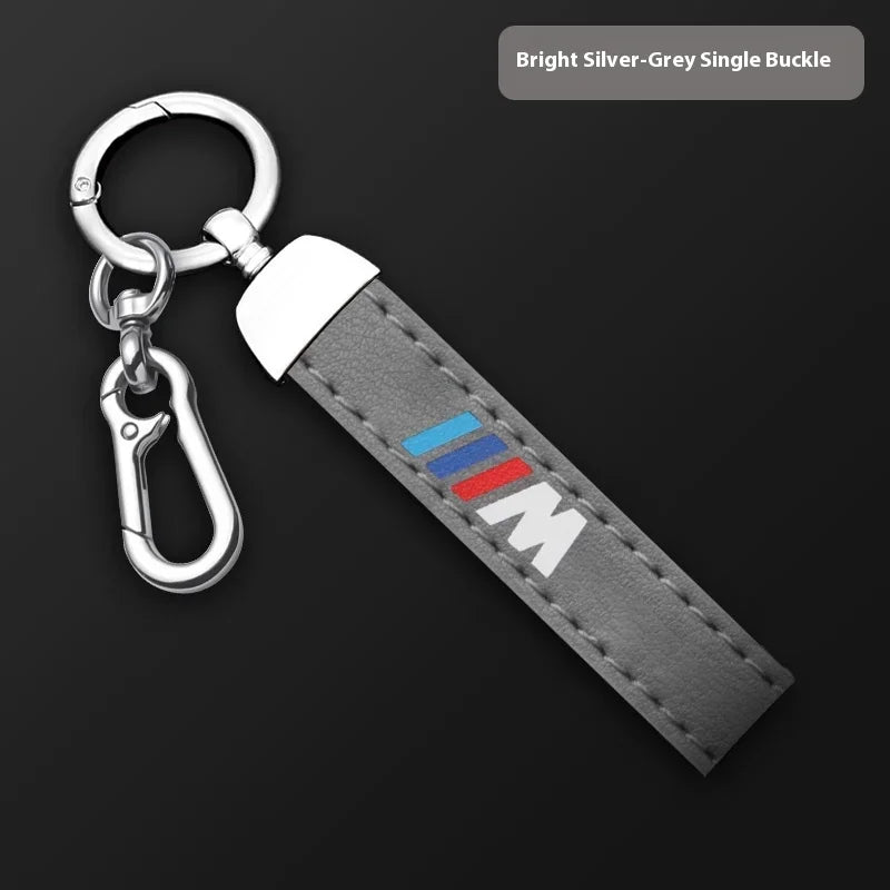 Premium Leather "M" Keychain
