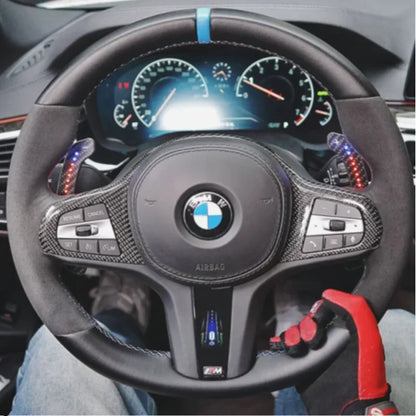 Paletas de cambio magnéticas de fibra de carbono con opción de luz de cambio LED (compatible con BMW (series F y G))
