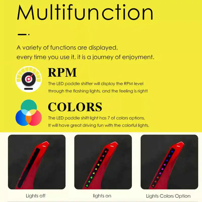 LED Paddle Shifters with APP Controller for BMW F/G Series