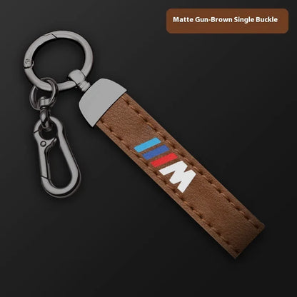 Premium Leather "M" Keychain