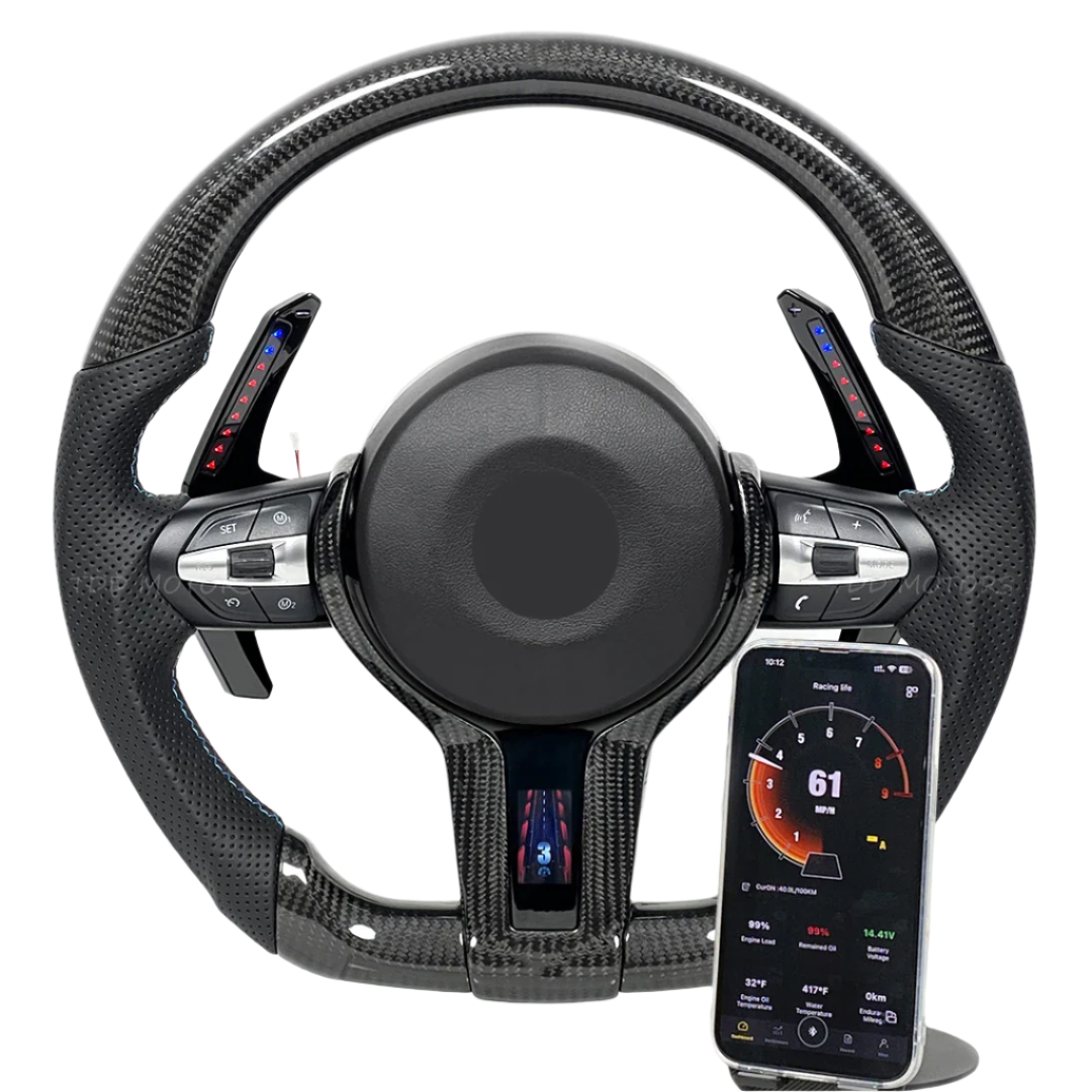 Embellecedor de pantalla LED compatible con volante de BMW Serie F