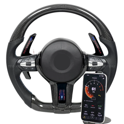 Embellecedor de pantalla LED compatible con volante de BMW Serie F