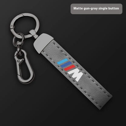 Premium Leather "M" Keychain