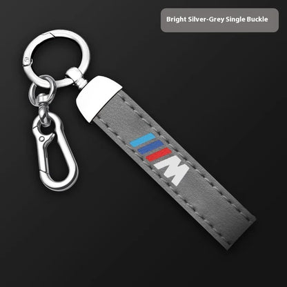 Premium Leather "M" Keychain